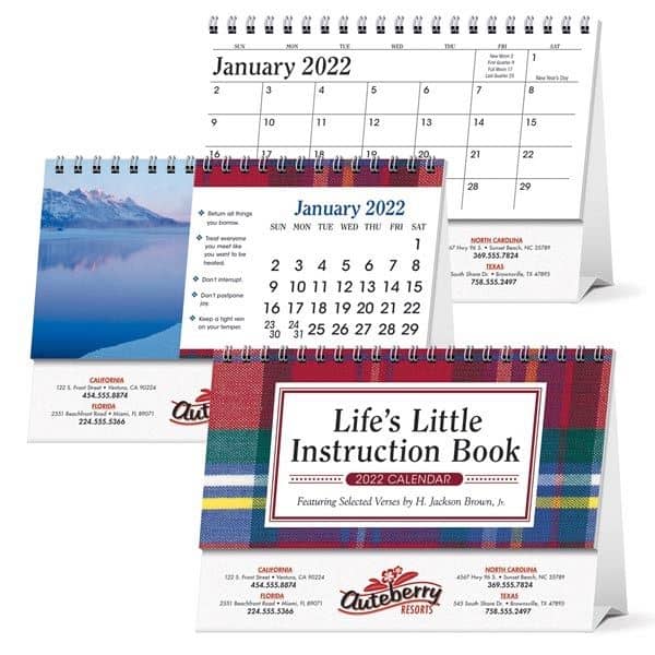 Life's Little Instruction Book Desk 2022 Calendar | Everythingswag Usa